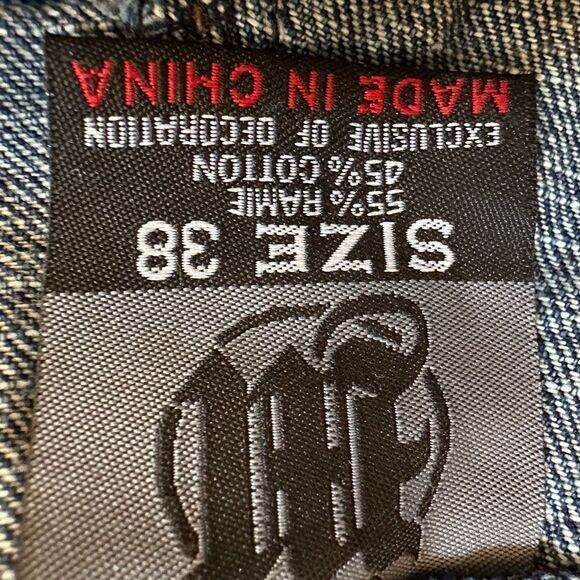 Vintage Makaveli Branded Tupac Shakir Denim Jeans Size 38 - Picture 8 of 10